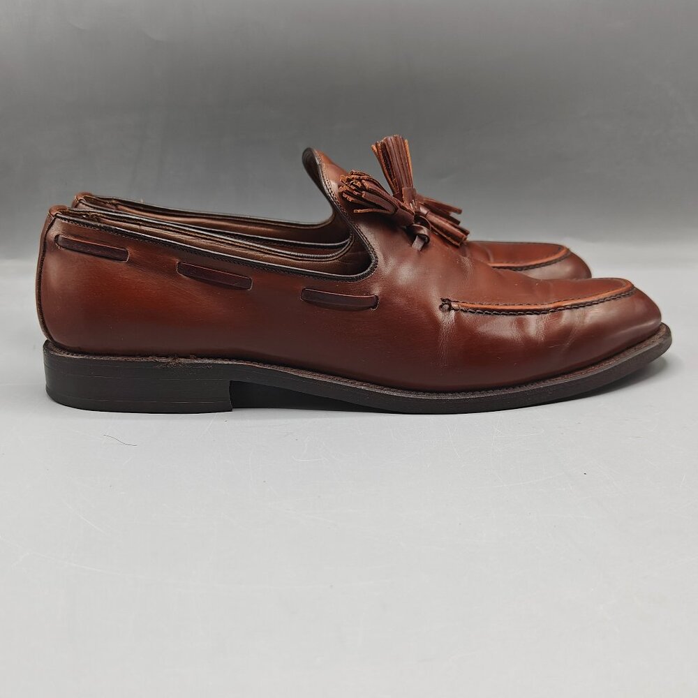 Allen Edmonds Tassel Loafers Saratoga in Brown Leather 10 A Men's Shoe